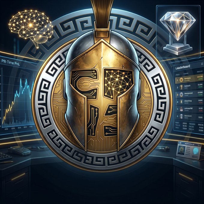 The image features a golden helmet with intricate designs, which appears to be a symbol of power or strength. The helmet is displayed against a dark background, making it stand out prominently. In the corner of the image, there are two diamonds - one larger diamond on top and another smaller diamond below. These diamonds add an element of luxury and rarity to the overall composition.

The caption above the image reads "good afternoon CT still stacking diamonds on @NomismaNetwork every stage feels like another step closer to something big". This phrase emphasizes the idea that the person who created this image is working towards a significant goal or milestone, possibly related to their work in cryptocurrency or digital assets.

In addition to these elements, there are two computer monitors placed side by side on the right side of the image. These monitors could be part of a workspace where the creator of the image is engaged in some form of digital activity or project.