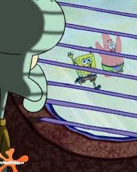 A stretched cartoon image of SpongeBob and Patrick running sideways, humorously illustrating the frustration of waiting for a stock pullback that never seems to come as prices keep racing away. The warped, elongated scene mirrors the anxious anticipation of a trader watching the market move without a dip to buy.