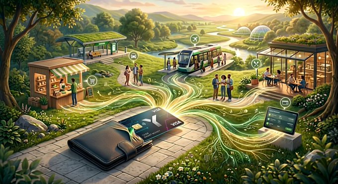 The image features an illustration of a city scene with people walking around, surrounded by various objects such as trees, buildings, and a bus stop. The main focus of the image is a cell phone that has been used to create a digital artwork or illustration. The artist behind this piece of art emphasizes the simplicity and ease of use of Web3 technology in managing assets, which can be accessed through a single app instead of multiple tools. This approach aims to make the experience more user-friendly and less complicated for users who want to manage their assets efficiently.