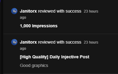 The image shows a screenshot of a Facebook app with two posts on display - one titled "J AnitaX Review" and another titled "Good graphics". The leftmost post focuses more on sharing information, while the rightmost post highlights a good graphic or image on the right side of each post. The overall layout is visually appealing, showcasing the features and details of these Facebook apps for users to engage with.