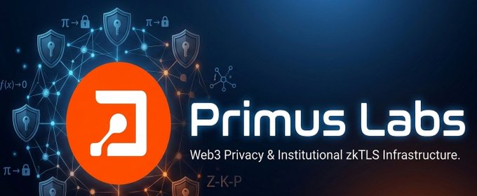 A banner for Primus Labs, described as Web3 Privacy & Institutional zkTLS Infrastructure.