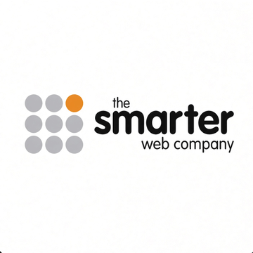The image shows the logo of "The Smarter Web Company," featuring a 3x4 grid of gray and orange dots alongside the company name in black text. The logo represents the UK bitcoin treasury firm mentioned in the accompanying post about their £10 million ($13.2 million) preferred share offering for bitcoin purchases.