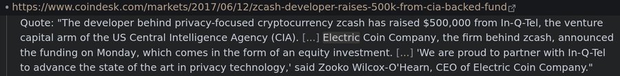 The image shows a screenshot of a webpage with text, including a link to a news article about a company called Zcash. The text on the screen reads "Focus on what is in the image and how it relates to the post." This suggests that there might be some connection between the content displayed on the screen and the post itself.