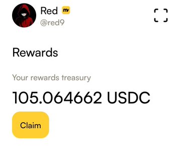 The image features a screenshot of an eBay page from an unknown user named "@moovexyz". The user has claimed $100+ USDC from the seller of that eBay item, which is displayed on the screen. The post says that eBay rewards users by claiming their rewards Treasury, and they provide details about how to claim the reward with a claim button. Additionally, the image includes another link titled "Finally received $100+ USDC from @moovexyz They don'
