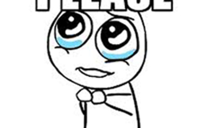 A simple line-drawn cartoon face with large teary eyes looks upward with a small smile, with the word 'PEACE' partially visible above.
