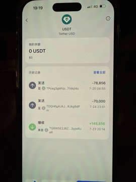 This image shows a cryptocurrency wallet displaying "0 USDT" with recent transaction history of sending and receiving Tether. It illustrates the losses and gains mentioned in the accompanying post, highlighting the risks and potential for recovery in crypto.