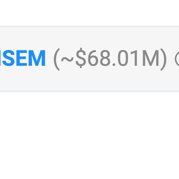 The image displays partial text showing "SEM (~$68.01M)" against a gray background, which corresponds to the post mentioning "@blknoiz06 currently holds ~$68M worth of $ANSEM," highlighting the approximate dollar value of the ANSEM position.