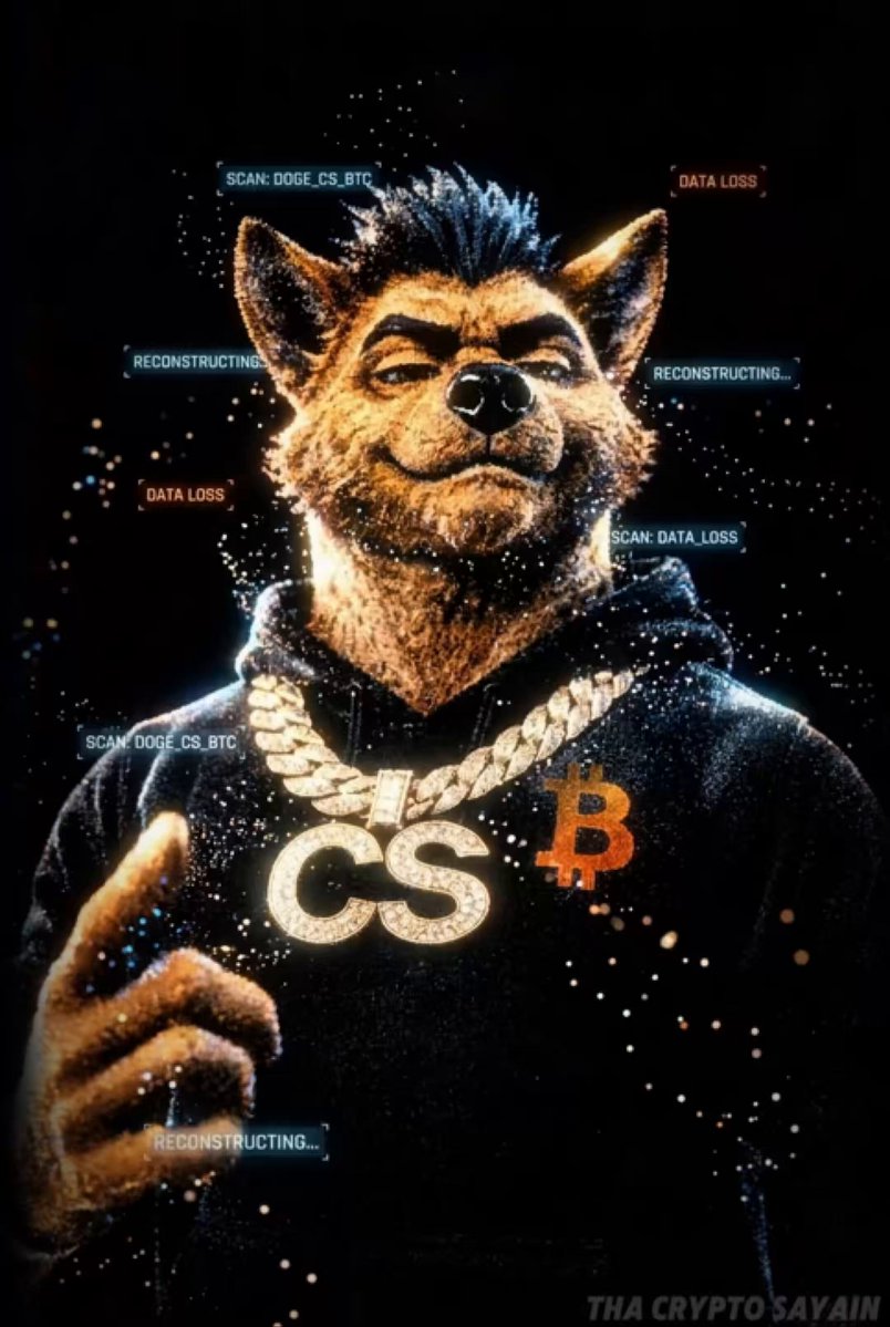 The image features a cartoon dog wearing a black hoodie with the letters "CS" printed on it, standing against a dark background. The dog appears to be holding up his paw as if he's giving a speech or making a gesture. The caption of the image reads, "$DOG We are still here. Through the fear. Through the red. Through the doubt. While tourists left, the real ones kept building." This message seems to be related to Bitcoin and its development, with the dog symbolizing the idea that Bitcoin is not just a passing fad but rather something that has been built over time by those who believe in it.

The image also includes some text about dogs and their abilities, such as "Dogs can sense things humans cannot" and "DOG Army never folds." These descriptions add to the overall theme of the post and emphasize the idea that Bitcoin is not just a technological advancement but also a symbol of resilience and determination in the face of challenges.