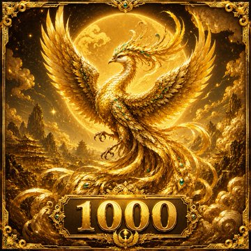 The image features a golden eagle with its wings spread wide, perched atop a mountain. The background of the image is a dark brown color, which contrasts beautifully with the golden eagle's vibrant hues. In the bottom right corner of the image, there are numbers and letters that read "1000U". This text suggests that this image might be related to an NFA (National Football Association) game or event, as indicated by the phrase "NFA卡牌". The presence of these elements in the image creates a sense of depth and intrigue.
