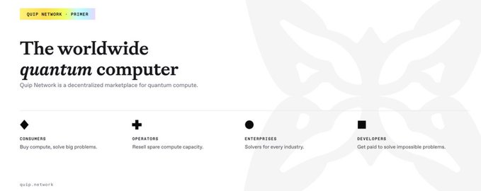The image features a white banner with black text that reads "The worldwide Quantum computer" against a gray background. The banner also includes an illustration of a butterfly, which adds visual interest to the design. The caption below the banner states "Most people are busy looking for the next shiny AI project while the real foundation is being built elsewhere. Quantum computing is the actual engine of the next tech era, yet it remains largely overlooked by the masses." This message highlights the importance and potential impact of quantum computing in the future of technology.