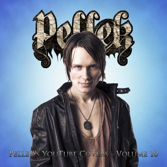 A YouTube cover image featuring a young man in a leather jacket beneath the stylized text 'Pellek,' titled 'Pellek's YouTube Covers - Volume 10.'