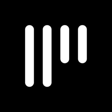The image displays a minimalist logo consisting of four vertical white bars of varying heights on a black background, representing the stylized "H" of Hyperliquid. The graphic serves as a visual identifier for Hyperliquid, the decentralized exchange whose perpetual futures trading platform Payward (Kraken's parent company) is seeking to bring to U.S. clients.