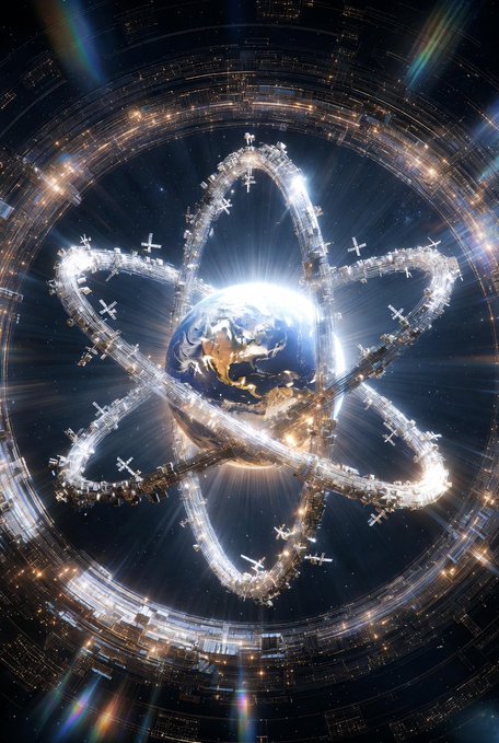 The image features a large, metallic planet with numerous small silver rings surrounding it. The planet appears to be floating in space, creating an intriguing visual effect. The caption of the image reads "$XPR $METAL $LOAN #MTL #crypto #altcoin #bullrun #diamondhands". This post seems to be related to a cryptocurrency or digital currency discussion, as indicated by the use of the hashtag "#cryptocurrency" in the caption.