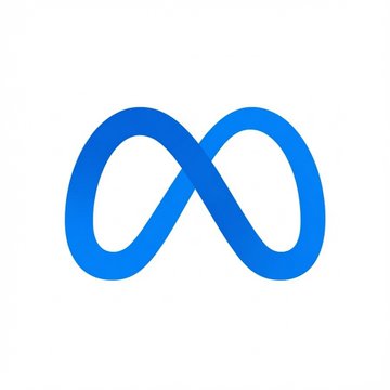The image shows the Meta logo, a blue infinity symbol, which represents the company mentioned in the post as being interested in partnering with prediction markets platforms Polymarket and Kalshi.