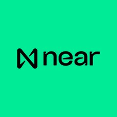 The NEAR cryptocurrency logo, featuring a stylized 'N' next to the word 'near' on a bright green background.