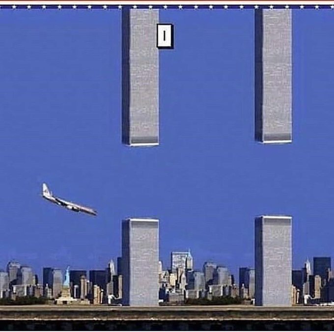 The image features a cityscape with tall buildings under a blue sky. A plane can be seen flying over the city, adding an element of motion to the scene. The caption provided seems unrelated to the image or its content. It could be that the caption is meant as a joke or a reference to a popular meme about Bitcoin and cryptocurrency.