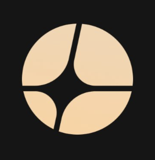 The image shows an icon featuring a circle with a star inside, surrounded by thin lines forming a cross shape. This design has been used as part of a social media logo for Binance Perp DEX Aster, which is a cryptocurrency platform that uses smart contracts and token minting technology. The post highlights the Binance Perp DEX Aster user's account. In addition to this information, there are three sentences providing context about the content on the image.