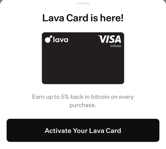 "I just completed the KYC to activate my @lava_xyz card."