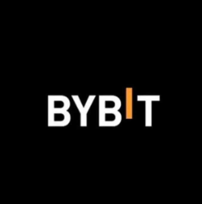 The 'BYBIT' logo displayed in white text with an orange accent on the letter 'I' against a solid black background.