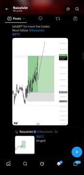 The image shows a Twitter/X post from "Raizeleht" displaying a Bitcoin chart moving from approximately $95K to over $102K with a target of "SBTC target," humorously illustrating the rapid shift from bearish to bullish sentiment on Bitcoin's price.