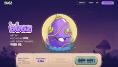A promotional graphic for a crypto presale featuring a cartoon character, with text including 'BUZZ', 'GET $BUZZ EARLY AND LIVE WITH US', and a 'BUY NOW' button.