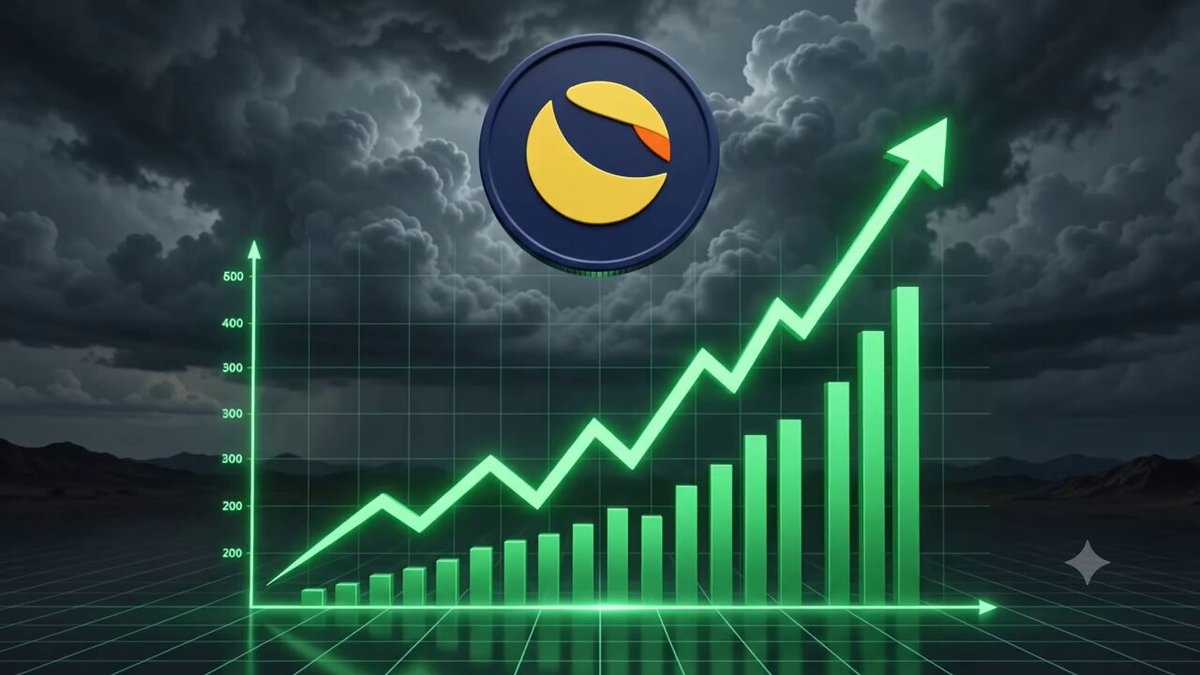 The image features a graph with a green line that goes up, indicating a positive trend. Below the graph, there's a blue circle with an orange bird inside of it, which has been described as "bullish" by some people. The combination of these elements suggests that the image is promoting a bullish market sentiment or bullish economic outlook.