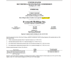 A United States Securities and Exchange Commission (SEC) Form 8-K filing from EverNorth Holdings Inc. announces the completion of an underwritten registered offering of common stock, while the accompanying post highlights Ripple Prime winning Prime Broker of the Year at the 2026 Hedgeweek US Awards—an unrelated regulatory document.