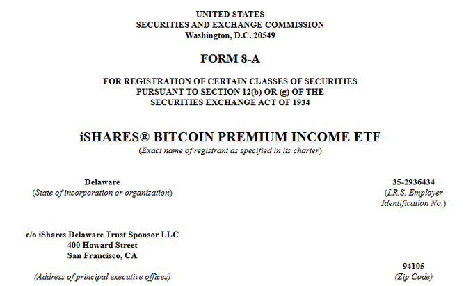 The image shows a document titled "Form A" that appears to be related to Bitcoin Premium Income, which is a type of investment opportunity. The document is written in black text against a white background, making it easy to read. It seems to be a report or legal document discussing the terms and conditions of this particular investment product.