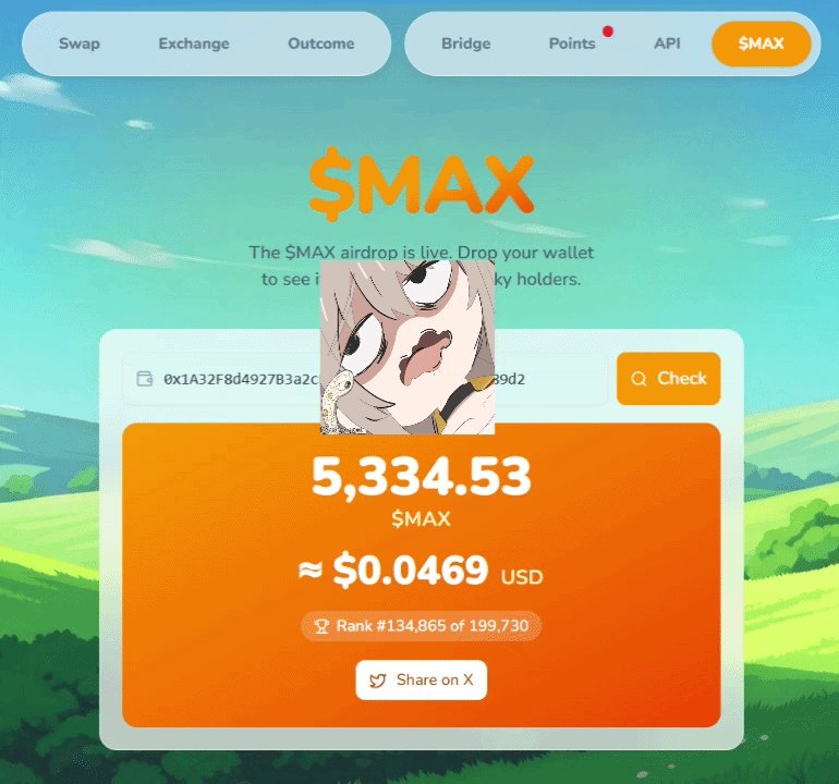 The image shows a screenshot of a page from an online wallet with a cartoon character on it. The screen displays a message that reads, "The SMAX is live! Dore your wallet to exchange outcome, bridge, points, api and more!". The content also reveals that users are able to send $HYPE via the wallet's cryptocurrency exchange using an airdrop feature. This allows users to hold their funds in digital wallets without needing a traditional banking system or bank account.