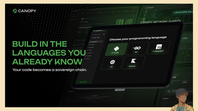 The image features an advertisement for Canopy, which promotes the idea of building in the languages you already know as a way to create a better codebase. The text in the image suggests that the user should focus on creating a codebase rather than chasing new ideas or concepts. This message is relevant to the post because it encourages users to prioritize learning and understanding existing programming languages before exploring new ones, which can help them build more efficient and effective codebases.