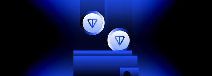 A dark blue digital graphic featuring two circular icons with downward-pointing triangular symbols on pedestals, illuminated by spotlights against a black background.