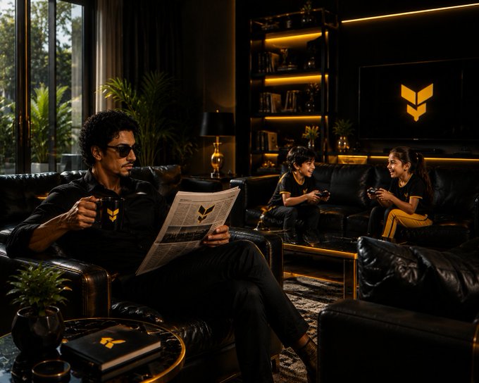 The image shows three people sitting in a living room, with two adults playing video games and a child reading a book. The adult on the left side of the room is holding a cup of coffee while reading a newspaper or magazine. A TV screen can be seen in the background, indicating that they are likely watching television as well. There are also several books scattered around the room, suggesting that the family enjoys spending time together and engaging in various activities. The overall atmosphere appears to be relaxed and comfortable, with everyone enjoying their own interests while still being present for each other.