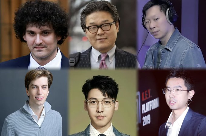 A collage of six men, presumably prominent financial figures or traders, dressed in business attire with some in professional settings. The partial text "KEY PLATFOR 2019" visible in the bottom right suggests an industry event, relating to the post's theme of influential Wall Street personalities.