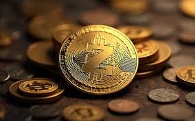 The image features a gold coin, possibly a Bitcoin or another type of digital currency, sitting atop a pile of coins. The coin has a unique design that includes a z symbol at its center. The surrounding coins are of various sizes and colors, creating an interesting visual effect. In the background, there is text that reads "Focus on what is in the image and how it relates to the post". This suggests that the image might be related to a discussion or analysis about the coin's design, its value, or some other aspect of digital currency.