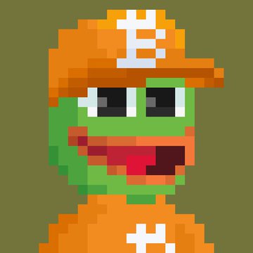 A pixel art rendering of the Digits dog mascot, featuring a green dog face with an orange cap and body, wearing a hat with the Digits logo.
