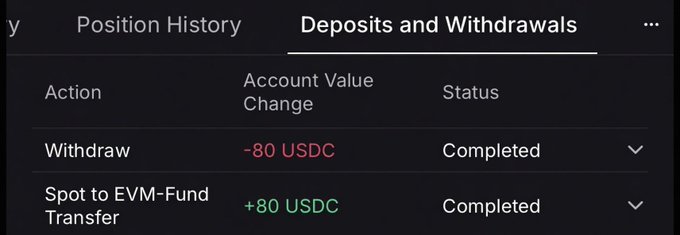 A black and white screenshot of a mobile banking app displaying the status of a transaction, including deposits and withdrawals.
