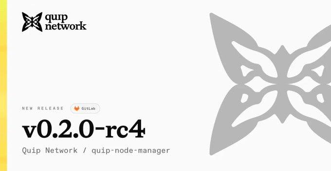 @quipnetwork has just started the week with some updates to their Node Manager. The new release allows operators to run the node in one command, offering them a cleaner path into the network. This new capability is an upgrade that will definitely improve productivity for those who work on the full stack.
