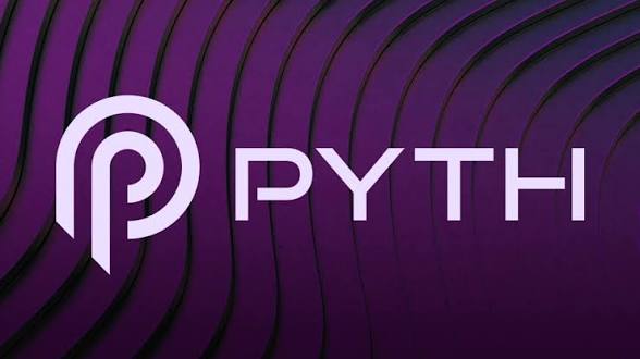 The image features a purple logo with white text that reads "Pyth". The background of the image is a gradient of purple, which gives the impression of a wave-like pattern. The text "Pyth" is positioned at the center of the image, and there are two lines of purple behind it, creating an interesting visual effect. The overall design suggests that the image might be related to a discussion or update about the Pyth Core project, as indicated by the post's title.