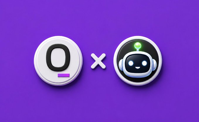 The image features a purple background with two white circles, each containing an illustration of a robot face. The first circle has a robot face with a green light above its eyes, while the second circle also contains a robot face but without any lights or additional elements. The text "old way of buying" is written in black at the bottom left corner and "@QwertiAI just killed it." is written in white on the right side of the image.