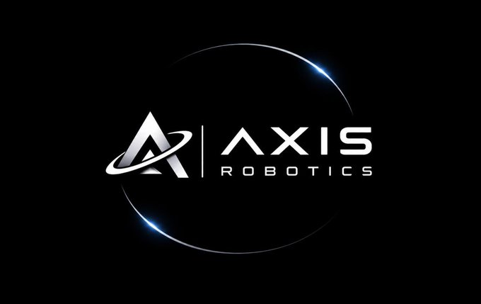 The "AXIS ROBOTICS" logo displayed in white text and a triangular symbol with orbital rings on a black background.