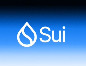 The Sui logo, featuring a stylized water drop icon next to the word 'Sui' in white text on a blue gradient background.