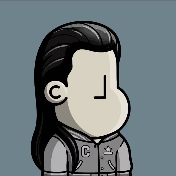 The image features a cartoon character with long hair wearing a jacket, possibly a gray one, and a white star on their shirt. The character appears to be looking off into the distance or posing for the camera. The caption below the image reads "gm is ethereum summer officially here? @npconchain". This suggests that the post might be related to an event or promotion involving Ethereum or Bitcoin, possibly related to the summer season.