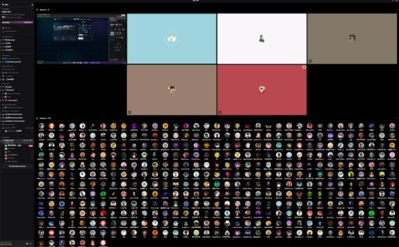 The image shows a large screen displaying a grid of small icons representing various social media platforms or apps. The icons are arranged in rows and columns, with each row containing multiple icons for different platforms such as Facebook, Instagram, Twitter, and others. The icons vary in size and color, creating an organized yet visually appealing layout on the screen.

The image also includes a caption that reads: "Today's @RialoHQ Builder Hub session reminded me that strong ecosystems are built through conversations not announcements". This message emphasizes the importance of engaging with others and fostering meaningful discussions rather than relying solely on announcements or updates. The image serves as a reminder to prioritize communication, collaboration, and active participation in online communities for building robust and inclusive ecosystems.
