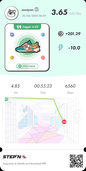 The image shows a fitness app that tracks steps taken, calories burned, distance traveled, and other health-related data. The app displays a map of a city with various landmarks such as buildings, parks, and streets. It also features a cartoon character walking on the sidewalk in the city. The post encourages users to engage in physical activities by setting goals for daily step counts or calorie burning, and it provides tips on how to achieve these targets.