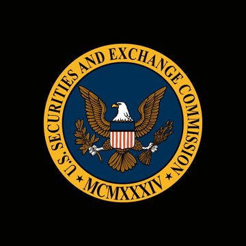 The image shows the official seal of the U.S. Securities and Exchange Commission (SEC), featuring a bald eagle and the Roman numerals "MCMXXXIV" (1934), the agency's founding year. This relates to the accompanying post about the SEC canceling its scheduled vote on "Regulation Crypto," highlighting the agency's role in developing a potential framework for crypto token offerings.