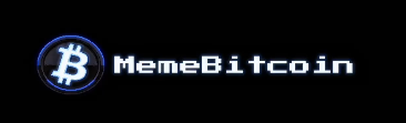 The image displays the "MemeBitcoin" logo, featuring a blue circular emblem with the Bitcoin "B" symbol next to the white text "MemeBitcoin" on a black background. It relates to the post by showing the branding for memebitcoin.org, where users can still register even though the early-bird registration emblems have been fully claimed.