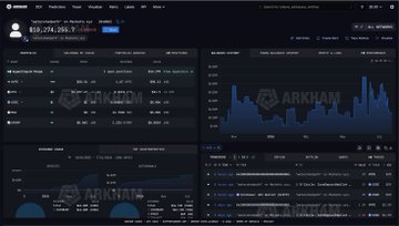 The image shows a cryptocurrency trading dashboard, likely ARKHAM, displaying trader "watershedpath" with a portfolio showing approximately $135,294,599.71 and an account value around $124,989,710.43, alongside charts tracking HYPE token position history and P&L—correlating to the post about this trader holding the largest HYPE long position worth over $80M while being down $18M after HYPE's price retreat.