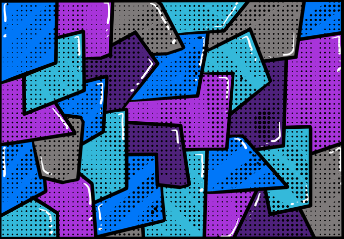 A colorful halftone pattern of overlapping arrow shapes in blue, purple, gray, and teal fills the image, visually representing direction and momentum to align with the announcement that the WL Application is now live.