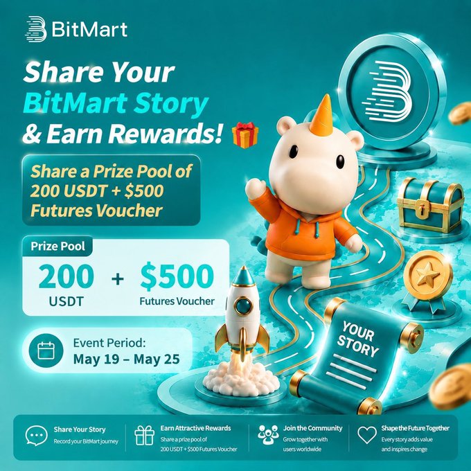 irtmart.com shares a story about a unicorn and its prize pool, inviting users to share their own stories for future rewards.