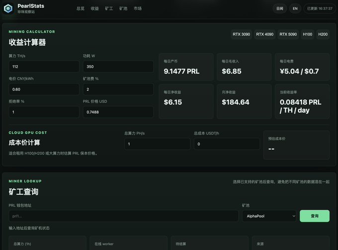 The image shows a screenshot of a computer screen displaying a webpage with information about pearl statis. The title "Pearl Statis" can be seen at the top, and there are several details provided such as the website's URL, the time of day, and the price of Bitcoin in different currencies. The post also includes an image of a Bitcoin symbol and a description of how to use it for trading purposes.